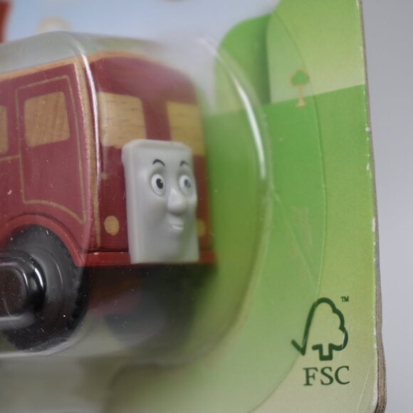 Bertie with Conductor Rare Thomas & Friends Wooden Railway Trains Engine New - Picture 9 of 11